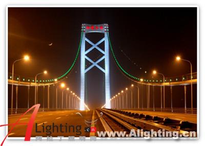 武汉阳逻长江大桥LED照明工程(组图)