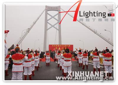武汉阳逻长江大桥LED照明工程(组图)