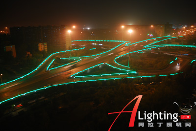 2010中照奖三等奖：北京玉蜓桥夜景照明