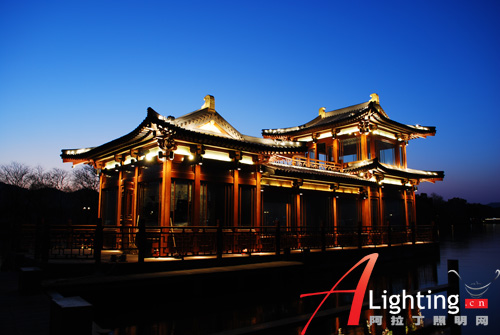 杭州西湖游船夜景照明设计详解(组图)