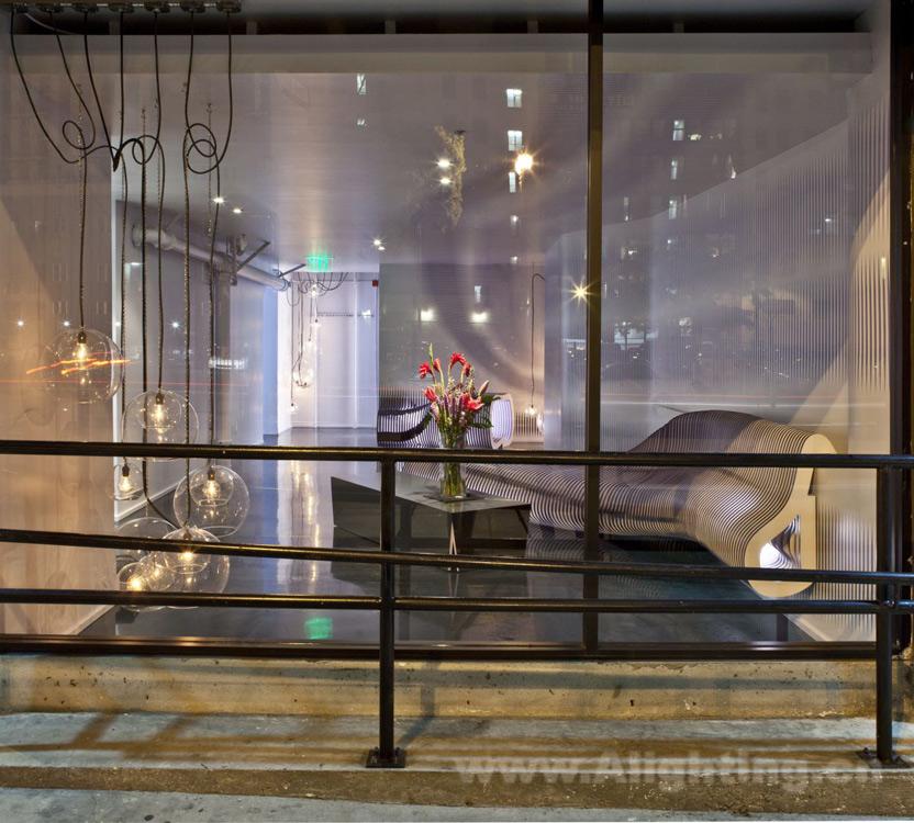 洛杉矶美术学院建筑室内装修照明工程