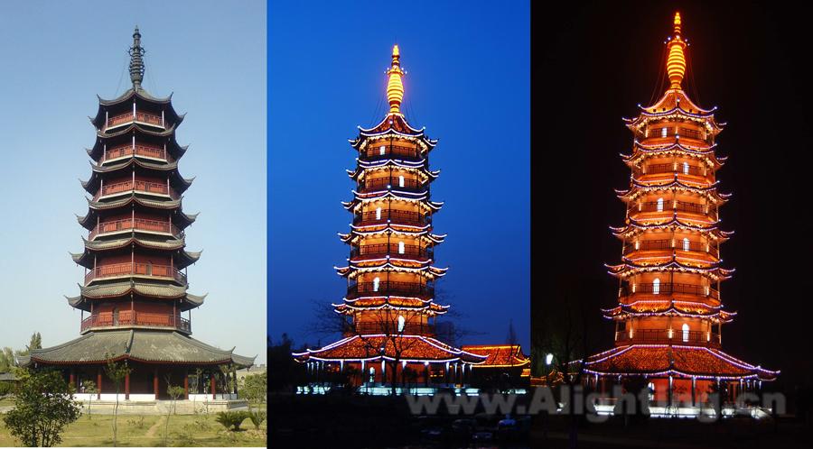 丹阳万善塔照明设计图集